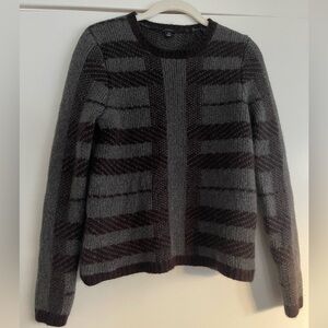 Ann Taylor plaid wool blend sweater